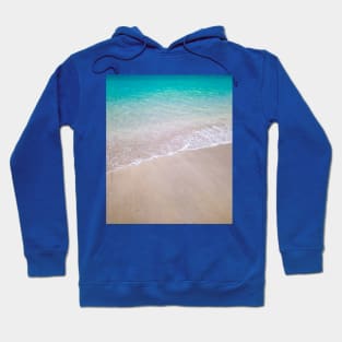 calm waves white beach Hoodie